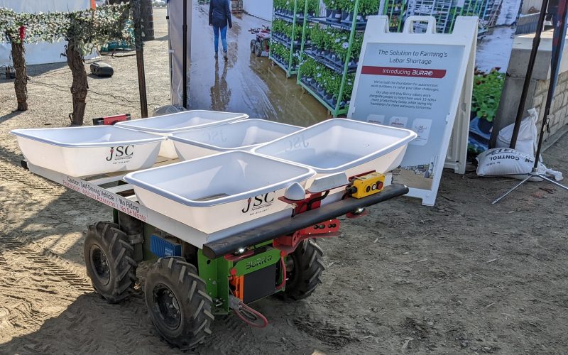 An image of a self-driving robot to help agricultural workers